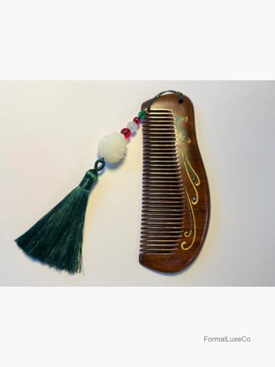 Handmade Natural Sandalwood Hair Comb, Anti-Static, Gift for Her main image 5